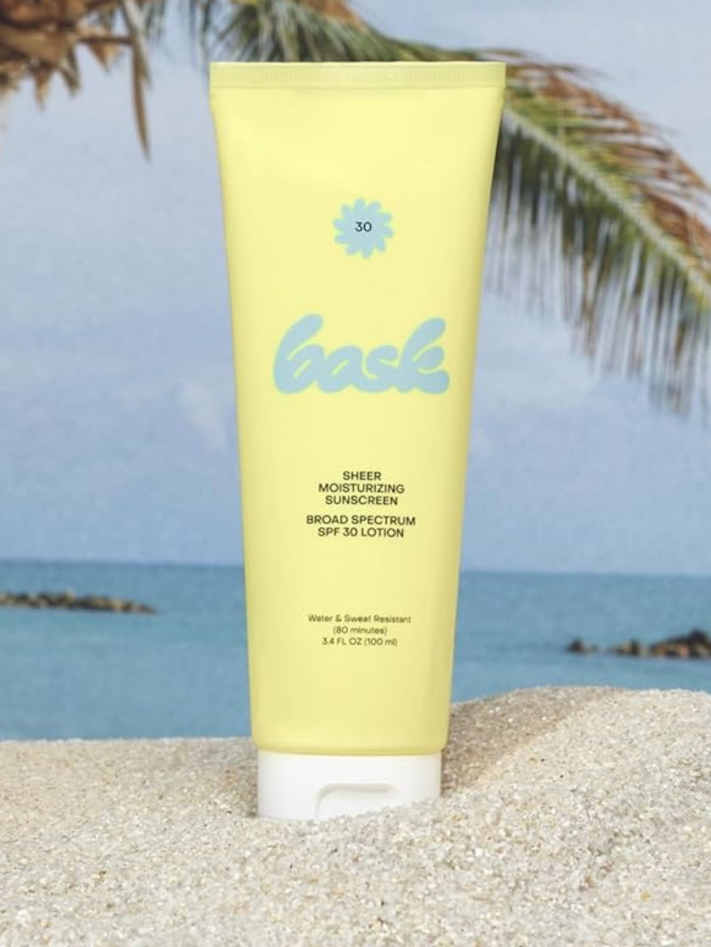 Bask Sheer Moisturizing Sunscreen SPF 30 - Yellow